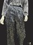 Gri Saten Leopar Pantolon 1