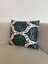 45 x 45 cm Ikat Yastık, Ipek Kadife Kırlent Kılıf, Yeşil Renk Ikat Yastık Kılıfı, El Dokuma Kırlent Kılıf 1