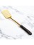 Mermer Desenli Saplı Paslanmaz Çelik Spatula, 304 Kalite 18/10, Altın Rengi, Servis Sunum Spatulası 1