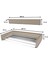 Design Kurutmalık Çamaşır Askısı - Duvara Monte, Katlanabilir Çamaşırlık - (BEJ-100CM) 3