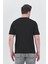 Basic Erkek T-Shirt Siyah Kısa Kollu Erkek Tişort Nakış Detaylı 3
