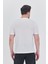Basic Erkek T-Shirt Beyaz Kısa Kollu Erkek Tişort Nakış Detaylı 4