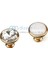 Kristal Cam Düğme Kulp Reus 32 Mm. Parlak Krom 3
