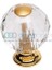 Kristal Cam Düğme Kulp 20 Mm. Altın Lüx 1