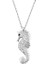 Deniz Atı Gümüş Beyaz Kolye GMS1857 1