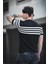 Liam Çizgili Likralı Slim Fit Bisiklet Yaka Örme Erkek Triko Tshirt 4