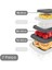 7'li Dikdörtgen Erzak Saklama Kabı Seti - Mikrodalgaya Uygun Düzenleyici Organizer Erzak Kabı Gri 2