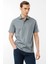 Erkek Polo Yaka Merserize T-Shirt A.gri 2