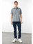 Erkek Polo Yaka Merserize T-Shirt A.gri 3