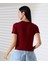 Kol Yaka El Işi Çoban Dikiş Detaylı Kadın Bluz T-Shirt 2