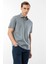 Erkek Polo Yaka Merserize T-Shirt A.gri 3