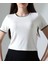 Kol Yaka El Işi Çoban Dikiş Detaylı Kadın Bluz T-Shirt 1
