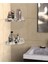 Çok Amaçlı Pratik Modern Tasarımlı Şeffaf Pleksi Pasta Dilim Banyo Rafı (2 Adet) 2