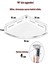 Çok Amaçlı Pratik Modern Tasarımlı Şeffaf Pleksi Pasta Dilim Banyo Rafı (2 Adet) 4