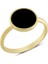 14 Ayar Altın Siyah Taşlı Yüzük YZK325 1