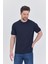 Basic Erkek T-Shirt Lacivert Kısa Kollu Erkek Tişort 1