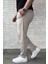 Erkek Bel Bağcıklı Fermuarlı Düz Paça Jogger Pantolon P-00015950 2