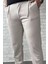 Erkek Bel Bağcıklı Fermuarlı Düz Paça Jogger Pantolon P-00015950 3