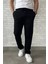Erkek Bel Bağcıklı Fermuarlı Düz Paça Jogger Pantolon P-00015950 1