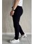 Bel Bağcıklı Fermuarlı Erkek Jogger Pantolon P-00015855 2