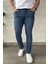 Erkek Likralı Fermuarlı Jean Kot Pantolon P-00015854 1
