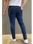 Fermuarlı Erkek Slim Fit Jean Kot Pantolon P-00015857 3