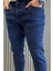 Fermuarlı Erkek Slim Fit Jean Kot Pantolon P-00015857 4