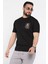 Bisiklet Yaka Yazı Baskılı Erkek Tişört P-00015955 2