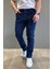Erkek Fermuarlı Likralı Jean Kot Pantolon P-00015853 1