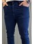 Erkek Fermuarlı Likralı Jean Kot Pantolon P-00015853 4