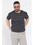 Erkek Bisiklet Yaka Çizgili Triko Tişört P-00015983 1