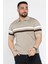Erkek Polo Yaka Çizgi Desenli Triko Tişört P-00015863 1