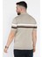 Erkek Polo Yaka Çizgi Desenli Triko Tişört P-00015863 3