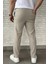 Erkek Bel Bağlamalı Kendinden Desenli Duble Paça Pantolon P-00015849 3