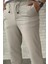 Erkek Bel Bağlamalı Kendinden Desenli Duble Paça Pantolon P-00015849 4