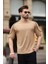 Kapuçino Bisiklet Yaka Basic Tişört E7132 1