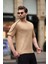 Kapuçino Bisiklet Yaka Basic Tişört E7132 3