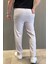 Erkek Bel Bağlamalı Kendinden Desenli Duble Paça Pantolon P-00015849 3