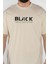 Yazı Baskılı Erkek Bisiklet Yaka Tişört P-00015994 4