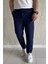 Erkek Duble Paça Bel Bağlamalı Kumaş Pantolon P-00015846 1