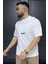 Erkek Yazı Baskılı Oversize Tişört P-00015996 1