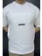 Erkek Yazı Baskılı Oversize Tişört P-00015996 3
