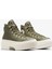Chuck Taylor All Star Lugged Heel Kadın Yeşil Deri Platform Bot.306 2