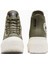 Chuck Taylor All Star Lugged Heel Kadın Yeşil Deri Platform Bot.306 3