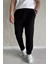 Erkek Kendinden Desenli Bel Bağlamalı Jogger Pantolon P-00015845 1
