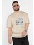 Baskılı Oversize Erkek Tişört P-00015837 2