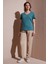 Comfort Fit Yüksek Bel Düz Paça Pantolon Bayan Pantolon 25Y0477K1 1