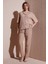 Relaxed Fit Normal Bel Düz Paça Pantolon Bayan Pantolon 25Y0550K1 2