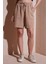 Keten Karışımlı Comfort Fit Lastikli Kısa Short Bayan Short 25Y0606K1 1