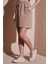 Keten Karışımlı Comfort Fit Lastikli Kısa Short Bayan Short 25Y0606K1 4